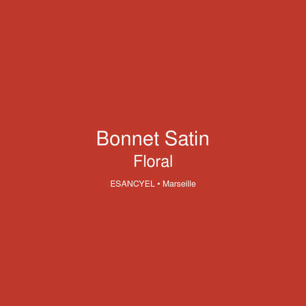 Bonnet satin Floral Esancyel