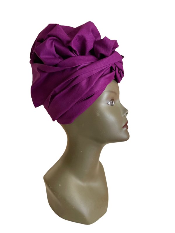 Turban facile double de satin - Bonnet satin By Georges Décimus