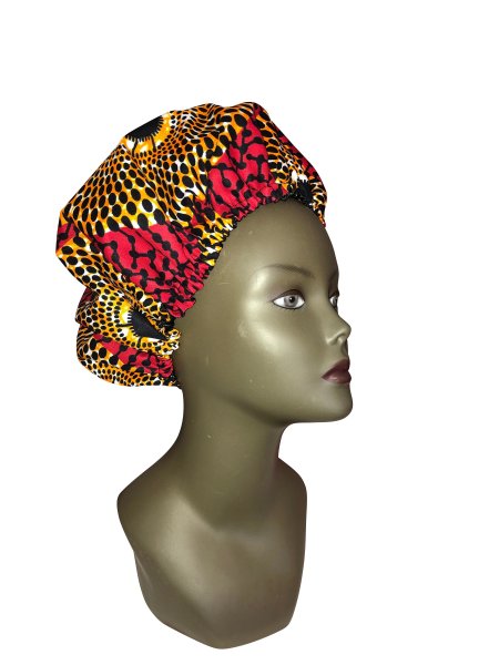 Bonnet Wax marron et rose Circle & Satin réglable By Georges Décimus /B63