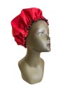 Bonnet de soin en wax Akara uni réglable, doublé de son satin By Georges Décimus