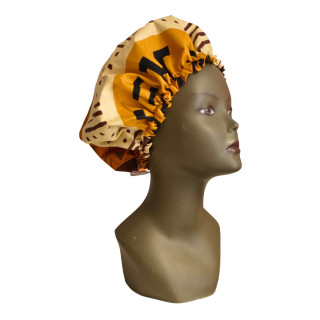Bonnet de nuit en Wax & Satin By Georges Décimus /B81