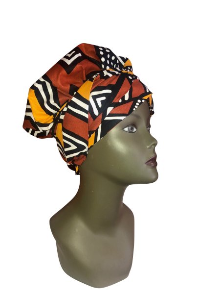 Bonnet Foulard wax & Satin réglable By Georges Décimus /B99