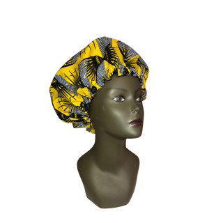 Bonnet Wax gris et jaune & Satin réglable By Georges Décimus /B3