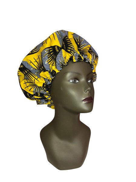 Bonnet Wax gris et jaune & Satin réglable By Georges Décimus /B3