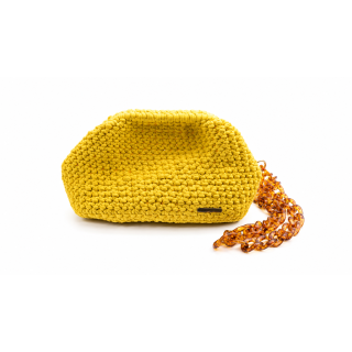 Pochette élégante "Jaune Impérial " Taille L — Artisanat au crochet