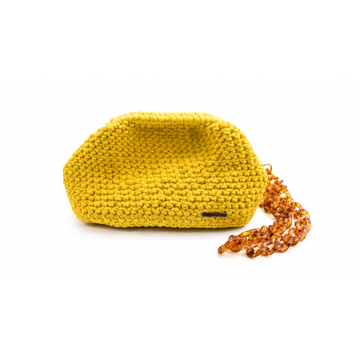 Pochette élégante "Jaune Impérial " Taille L — Artisanat au crochet
