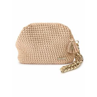 Pochette élégante "Blanc Chocolat" Taille L — Artisanat au crochet