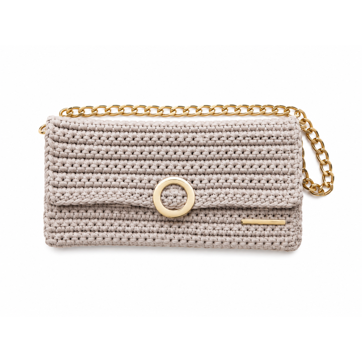 Sac Enveloppe "Latte Macchiato" — Artisanat au crochet