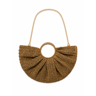 Sac Raphia "Marron Muscade" Fait Main — Édition Limitée By Esancyel