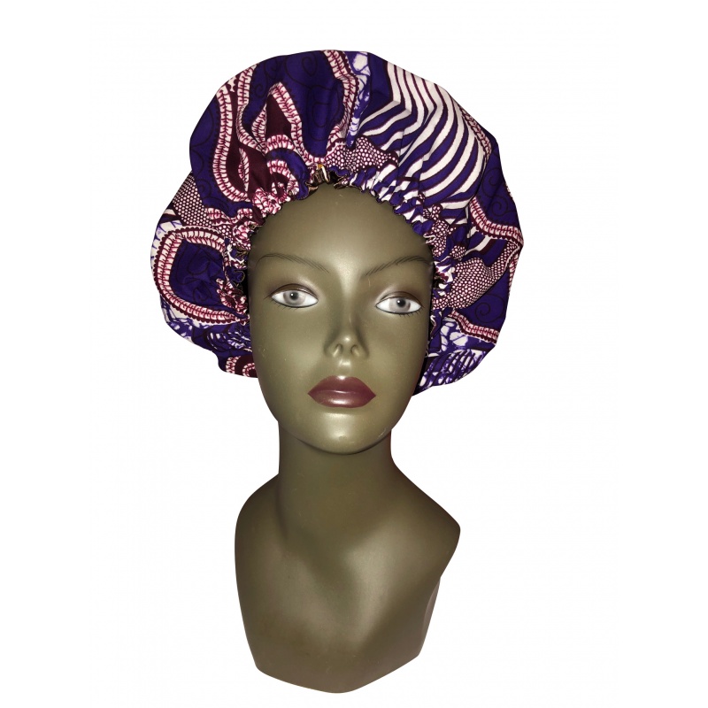 Bonnet de nuit en satin ou charlotte protection cheveux