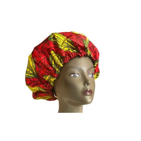 Bonnet de nuit en satin ou charlotte protection cheveux