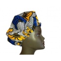 Bonnet réglable wax fleur de mariage, doublé de satin assorti pour la protection de vos cheveux
