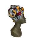 Turban Africain Design Fleurs de Mariage