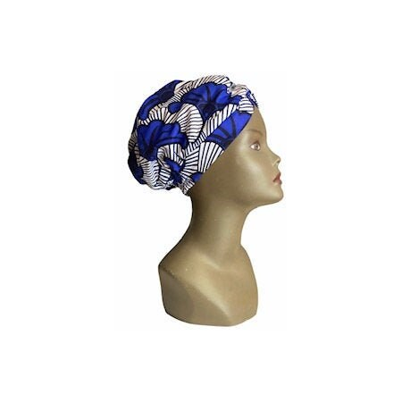 Turban Fleur Bleu By Georges Décimus