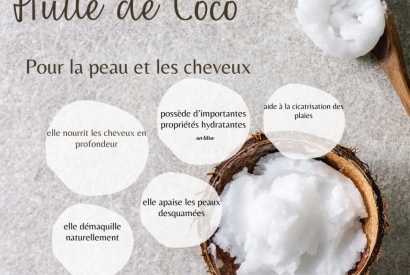 La merveilleuse huile de noix de coco.